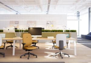 aménagement flex office bureaux - Bloom Inside Lyon