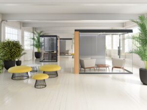 Aménagement de cabines acoustiques dans des espaces de travail en flex-office ou coworking - Bloom Inside Lyon